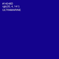 #14048D - Ultramarine Color Image