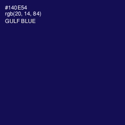 #140E54 - Gulf Blue Color Image