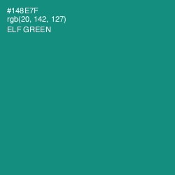 #148E7F - Elf Green Color Image