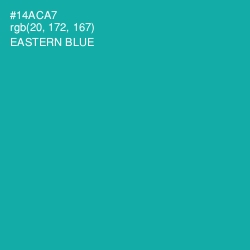 #14ACA7 - Eastern Blue Color Image