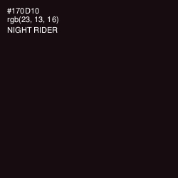 #170D10 - Night Rider Color Image