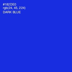 #182DE0 - Dark Blue Color Image
