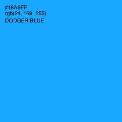 #18A9FF - Dodger Blue Color Image