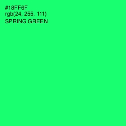#18FF6F - Spring Green Color Image