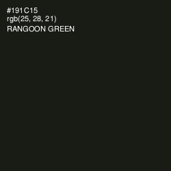 #191C15 - Rangoon Green Color Image