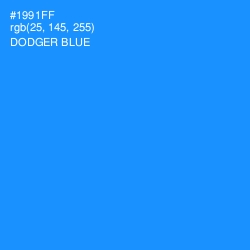 #1991FF - Dodger Blue Color Image