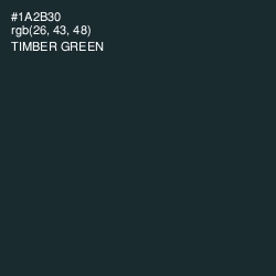 #1A2B30 - Timber Green Color Image