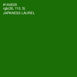 #1A6E05 - Japanese Laurel Color Image