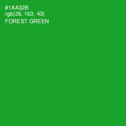 #1AA32B - Forest Green Color Image