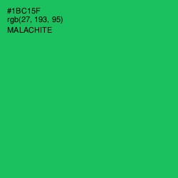 #1BC15F - Malachite Color Image