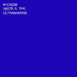 #1C06B8 - Ultramarine Color Image