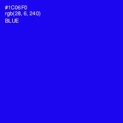 #1C06F0 - Blue Color Image