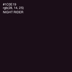 #1C0E19 - Night Rider Color Image