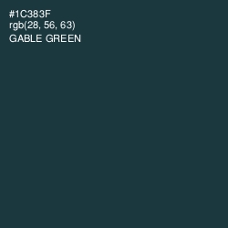 #1C383F - Gable Green Color Image