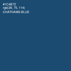 #1C4B72 - Chathams Blue Color Image