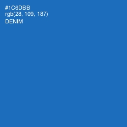 #1C6DBB - Denim Color Image