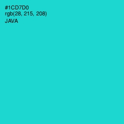 #1CD7D0 - Java Color Image