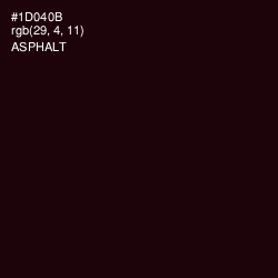#1D040B - Asphalt Color Image