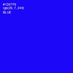 #1D07F9 - Blue Color Image