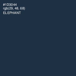 #1D3044 - Elephant Color Image