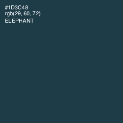 #1D3C48 - Elephant Color Image
