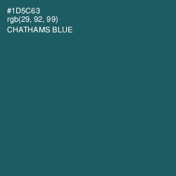 #1D5C63 - Chathams Blue Color Image