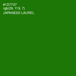 #1D7707 - Japanese Laurel Color Image