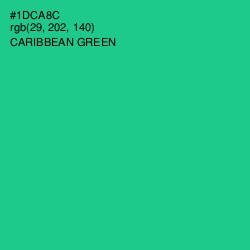 #1DCA8C - Caribbean Green Color Image