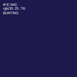 #1E194C - Bunting Color Image