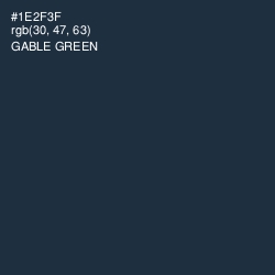 #1E2F3F - Gable Green Color Image