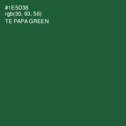 #1E5D38 - Te Papa Green Color Image