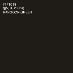 #1F1C18 - Rangoon Green Color Image