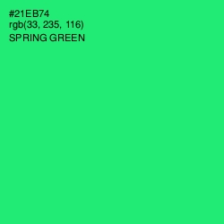 #21EB74 - Spring Green Color Image