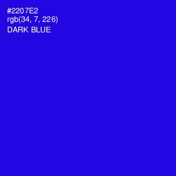 #2207E2 - Dark Blue Color Image