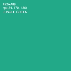 #22AA88 - Jungle Green Color Image