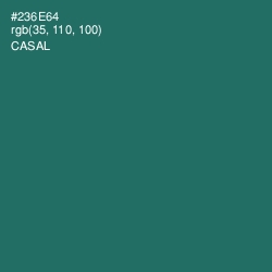 #236E64 - Casal Color Image
