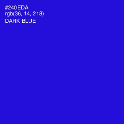 #240EDA - Dark Blue Color Image