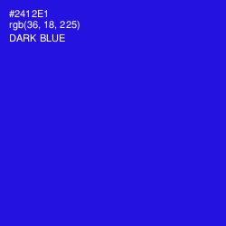 #2412E1 - Dark Blue Color Image