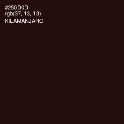 #250D0D - Kilamanjaro Color Image