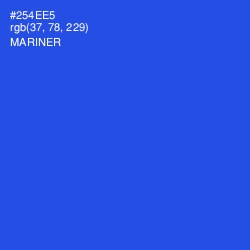 #254EE5 - Mariner Color Image