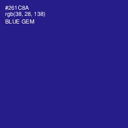 #261C8A - Blue Gem Color Image