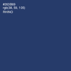 #263B69 - Rhino Color Image