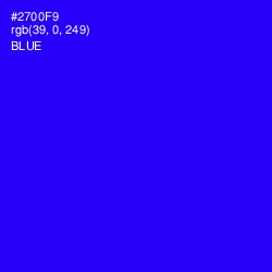 #2700F9 - Blue Color Image
