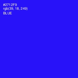 #2712F9 - Blue Color Image