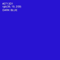 #2713D1 - Dark Blue Color Image