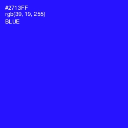 #2713FF - Blue Color Image