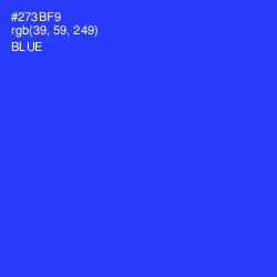 #273BF9 - Blue Color Image
