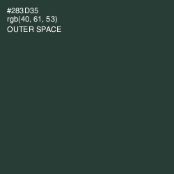 #283D35 - Outer Space Color Image