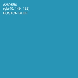 #2895B6 - Boston Blue Color Image