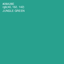 #28A28E - Jungle Green Color Image